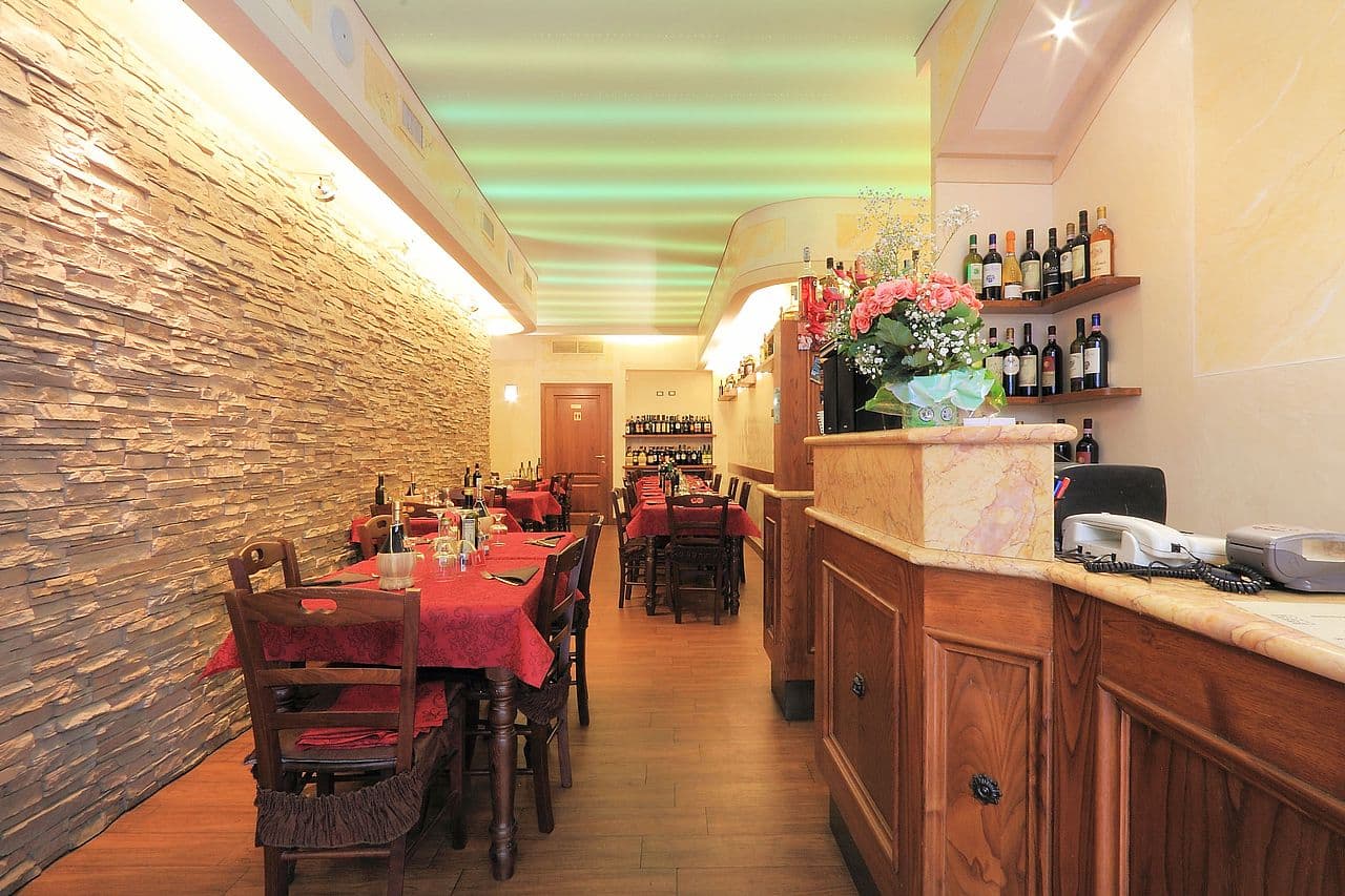 Intimate dining room at Trattoria Katti